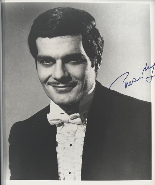 Omar Sharif Hand Signed Framed (25x20cm) Photo Presentation With COA