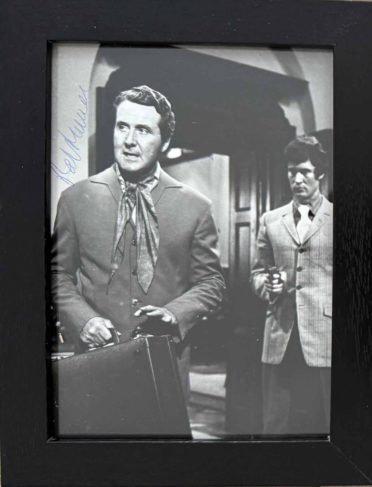 Patrick Macnee, Iconic Actor, Hand Signed Framed 15cm x 10cm Original Photo & COA