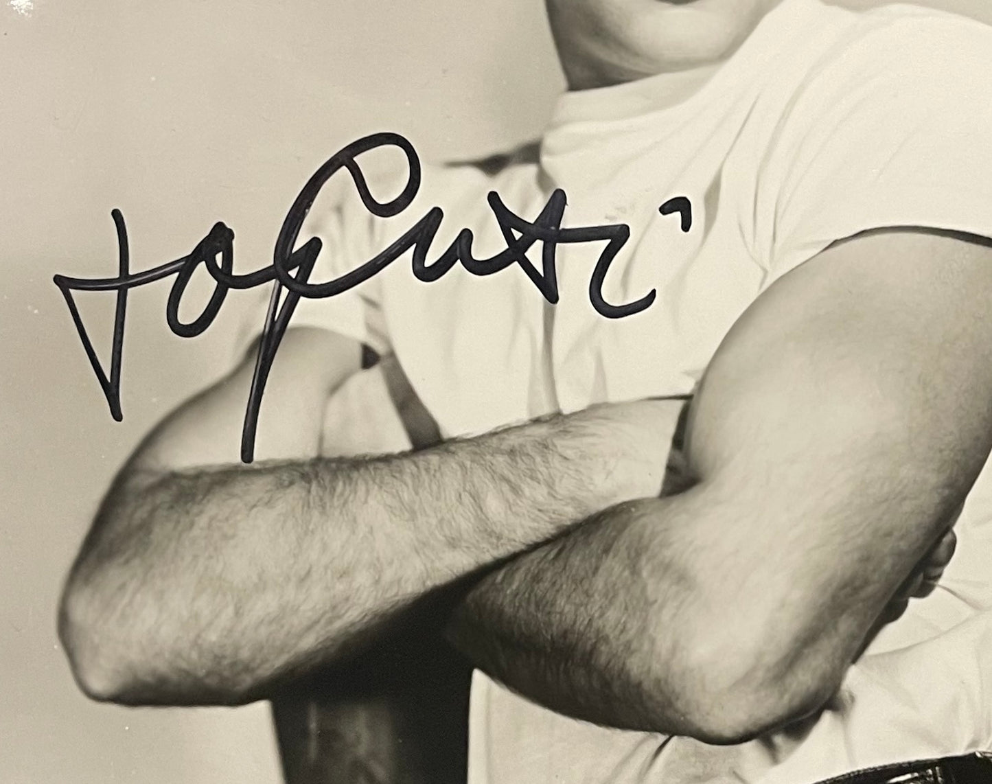 Tony Curtis Hand Signed 10'inch x 8'inch Photo With AFTAL Member COA