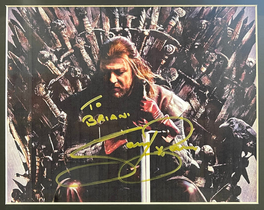 Sean Bean Game Of Thrones Hand Signed Framed GOT Photo With AFTAL COA