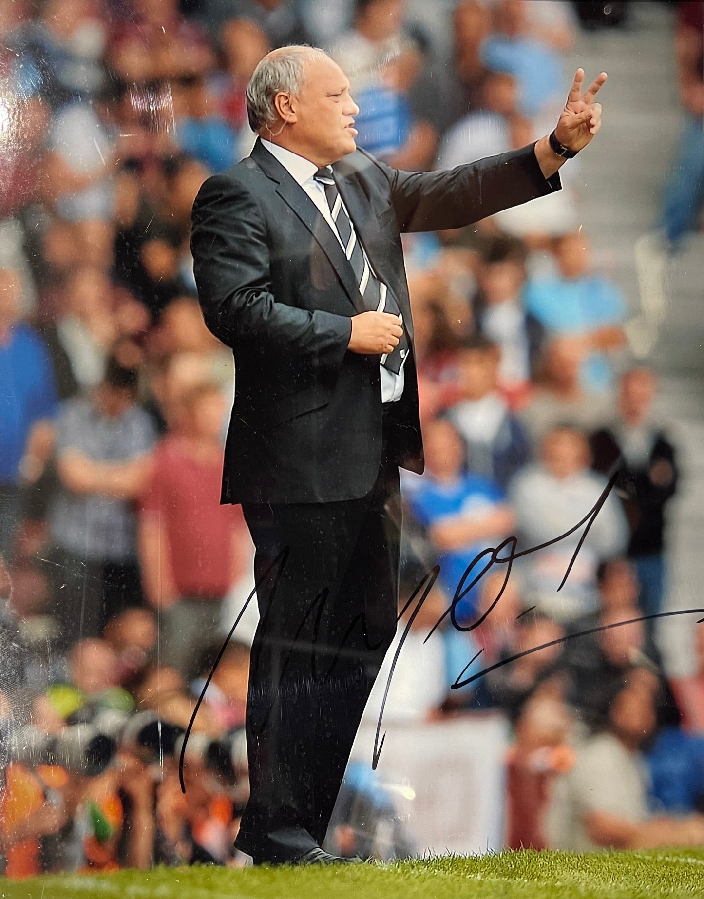 MARTIN JOL FORMER SPURS MANAGER HAND SIGNED PHOTO WITH AFTAL COA