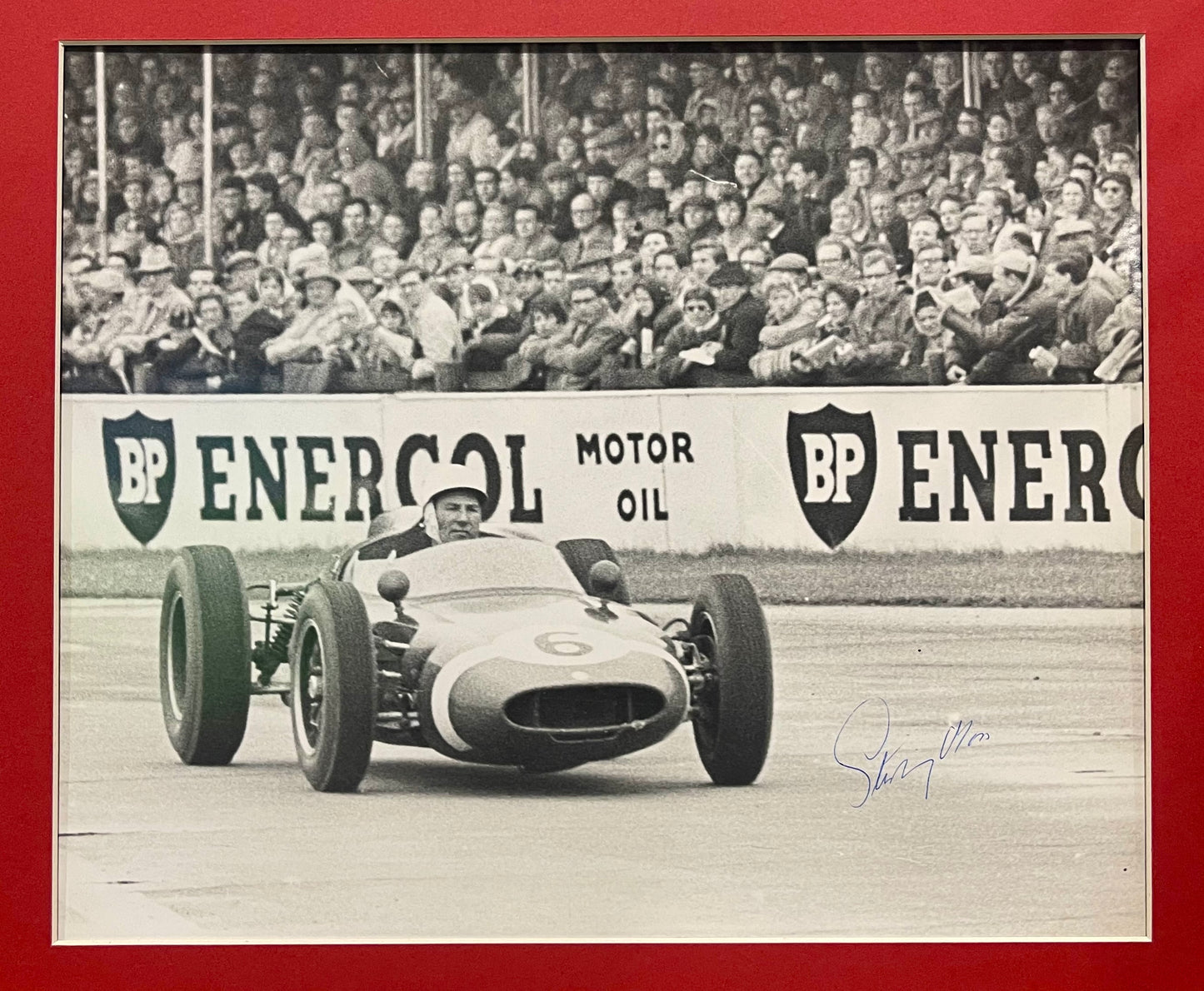 Stirling Moss Formula One Hand Signed Original Photo With AFTAL COA