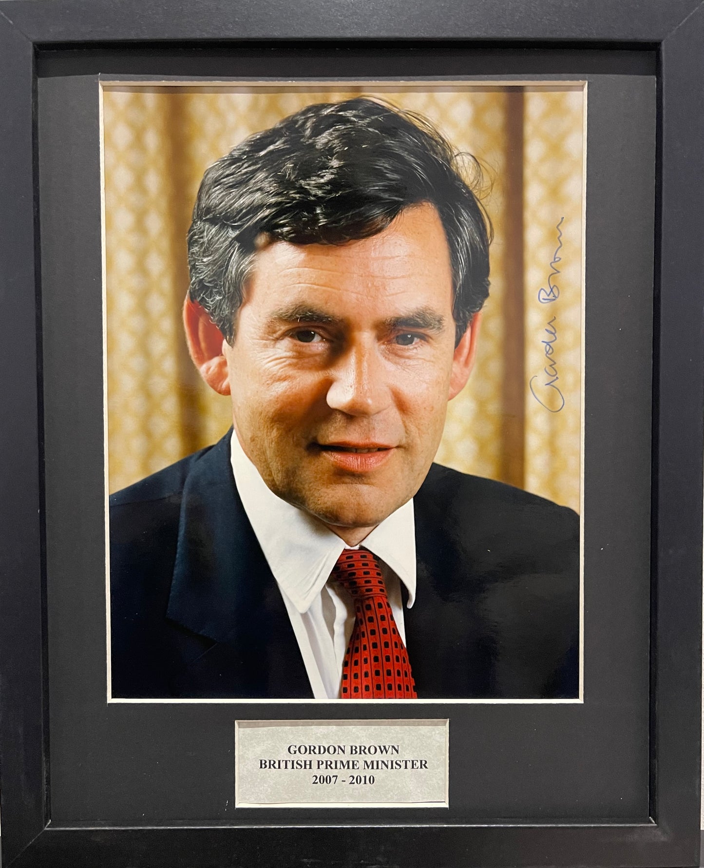 Gordon Brown, Former British Prime Minister, Hand Signed Photo With COA