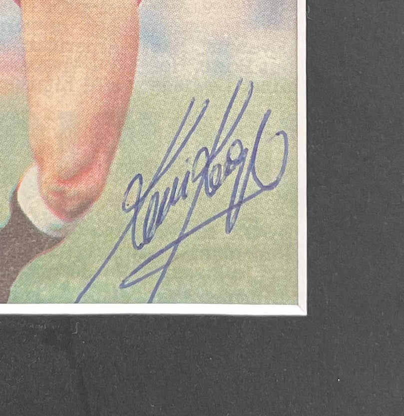KEVIN KEEGAN HAND SIGNED NEWCASTLE UNITED FRAMED MAGAZINE PHOTO WITH COA