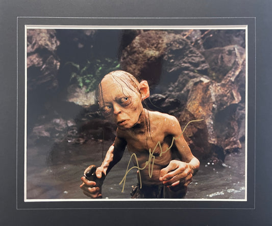 Andy Serkis, Gollum, Sméagol, Hand Signed Lord of the Rings Photo With AFTAL COA