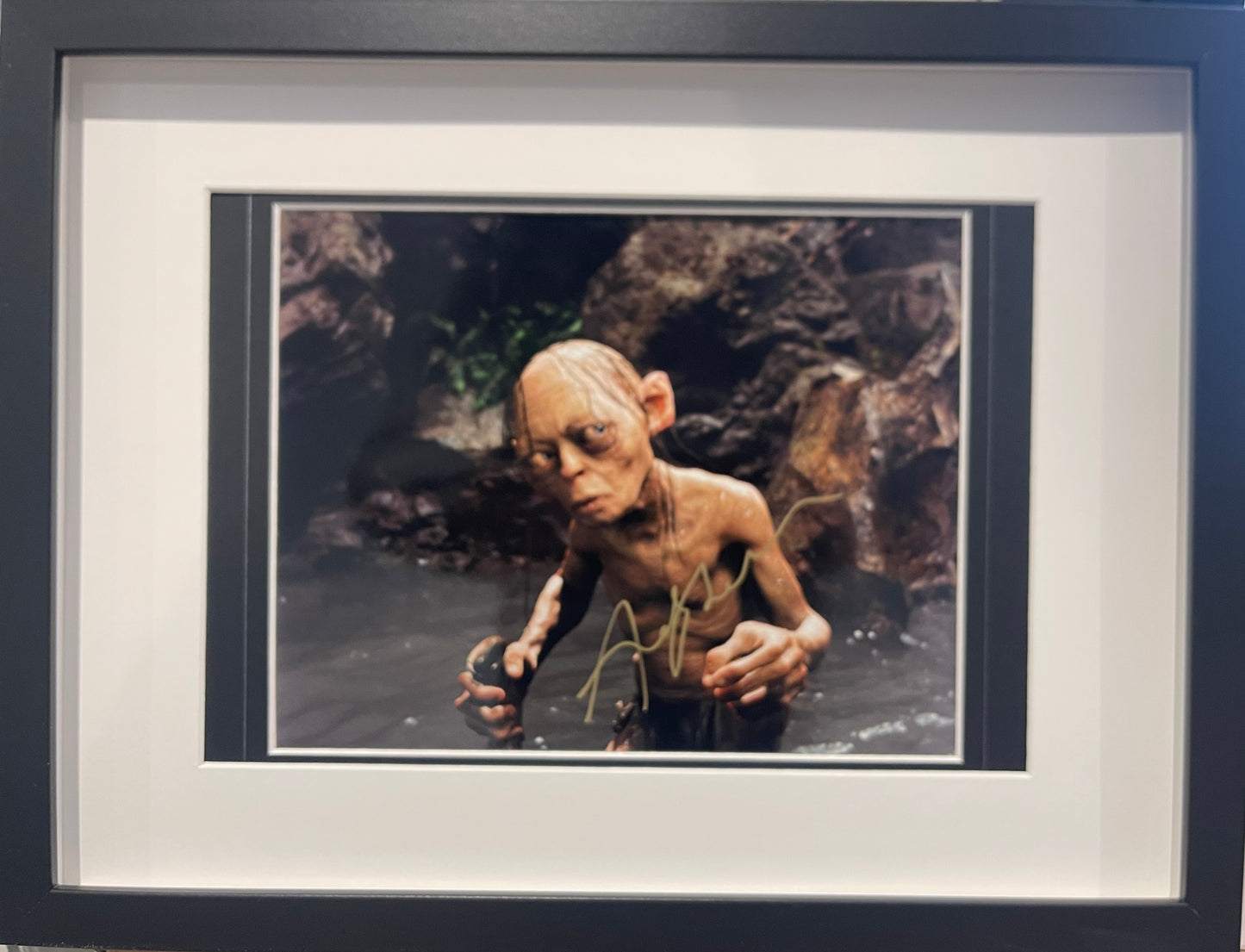 Andy Serkis, Gollum, Sméagol, Hand Signed Lord of the Rings Photo With AFTAL COA