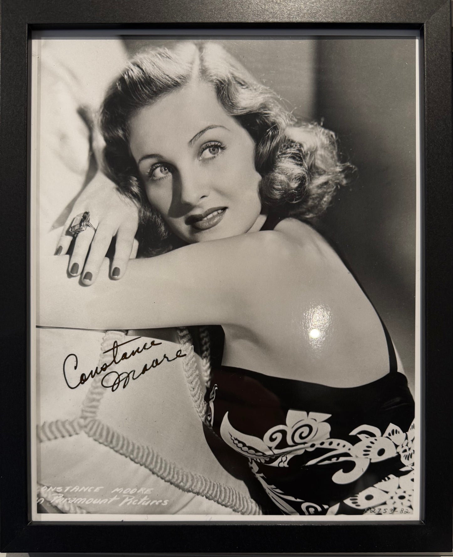 Constance Moore, Actress, Hand Signed Framed Official Film Photo & COA