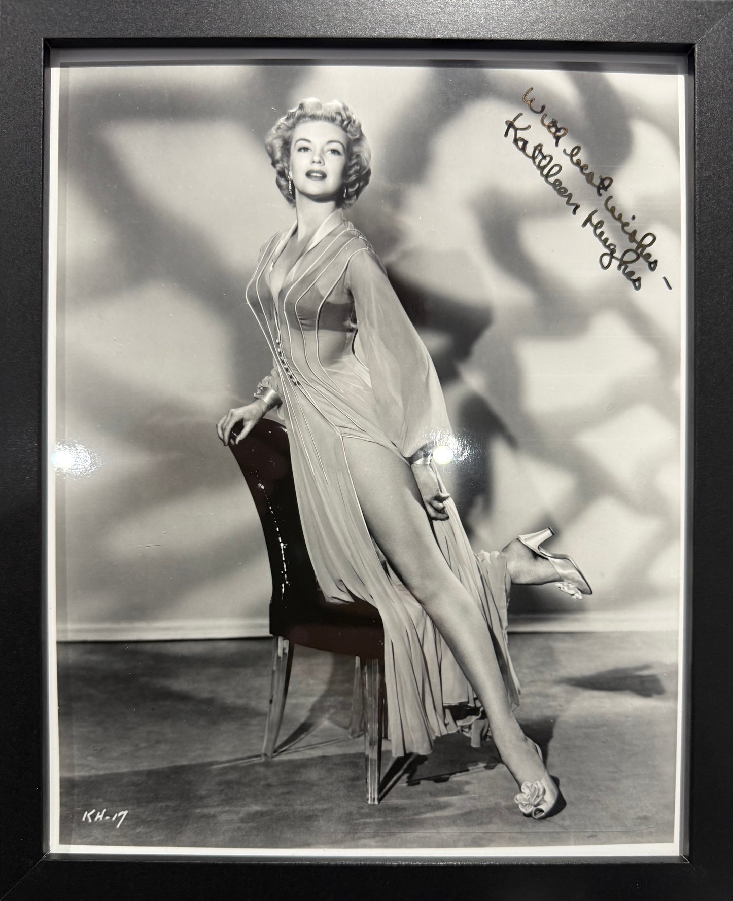 Kathleen Hughes, Actress, Hand Signed Framed Official Film Photo & COA