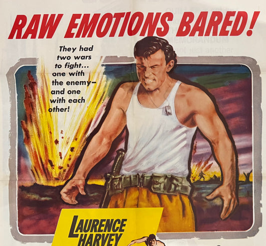 Jungle Fighters, Original Warner/Pathe Cinema Film Poster Hand Signed By Richard Todd With COA