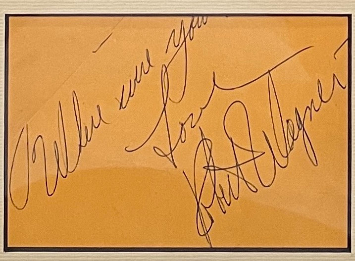 ROBERT WAGNER HAND SIGNED MOUNTED (16' INCH X 12' INCH) FRAMED PIECE