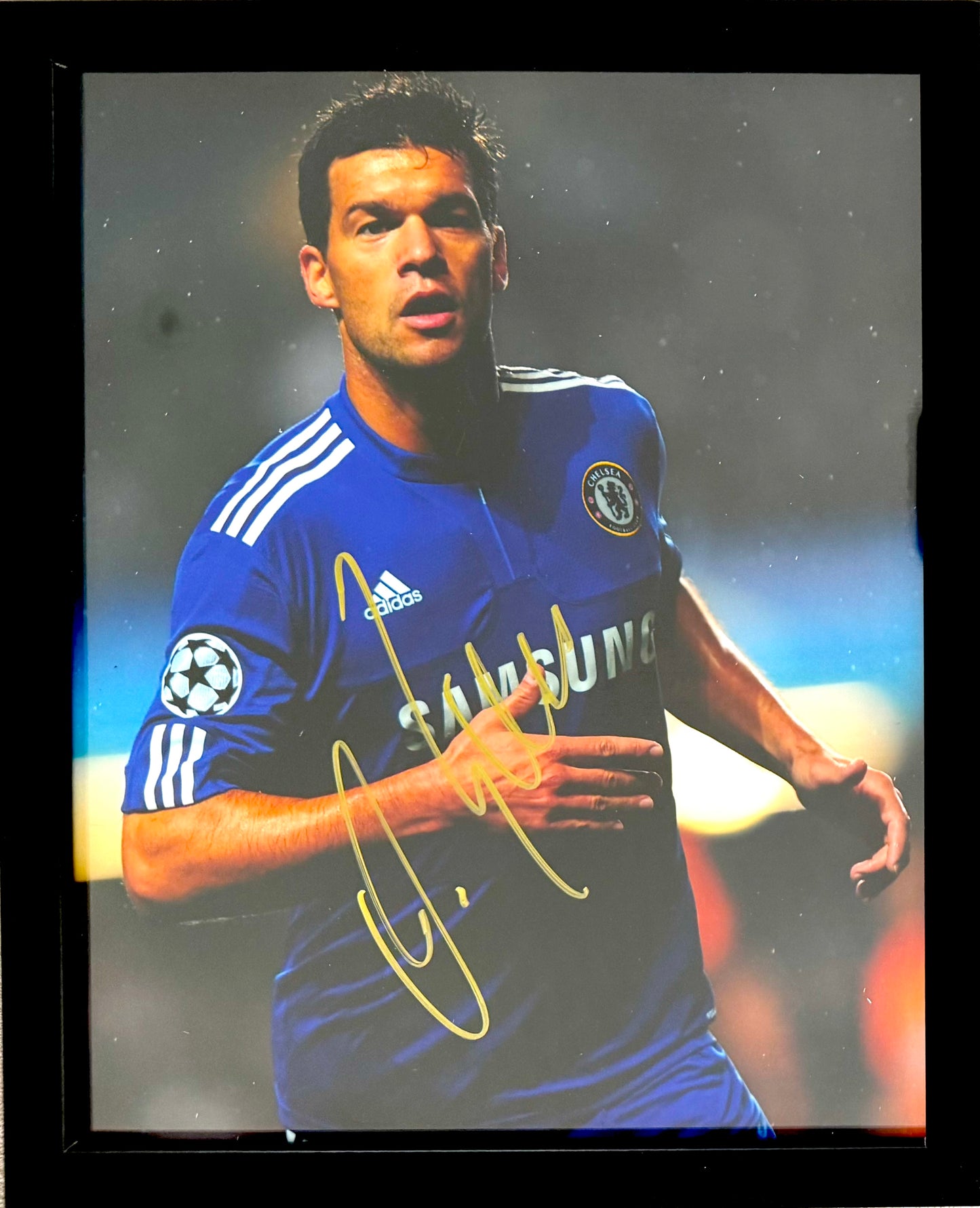 Michael Ballack, Chelsea, Bayern Munich, Germany Legend, Hand Signed Photo With COA