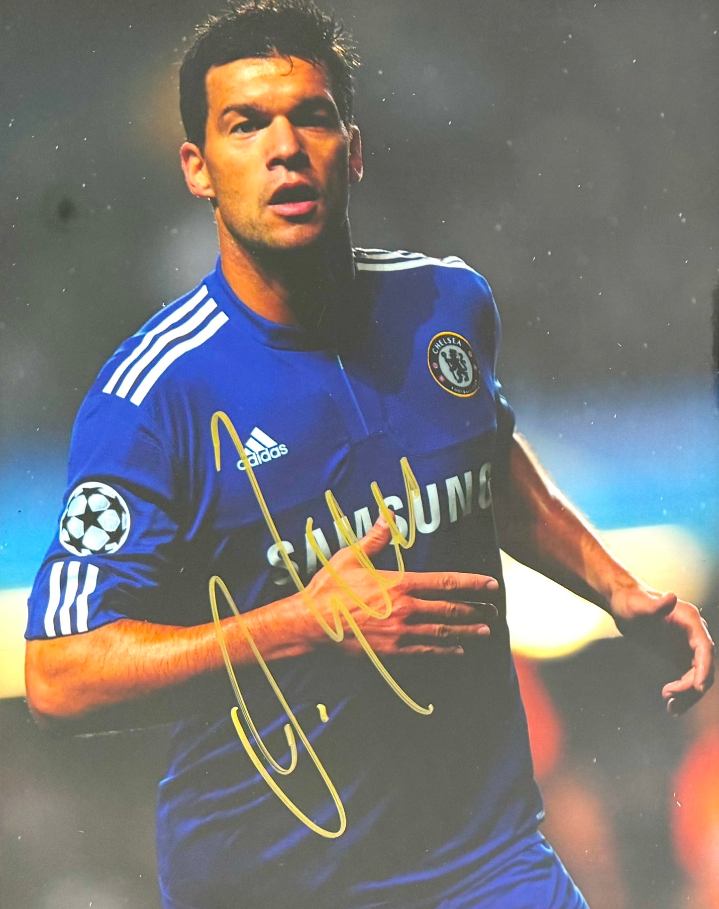 Michael Ballack, Chelsea, Bayern Munich, Germany Legend, Hand Signed Photo With COA