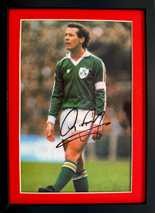 Liam Brady, Arsenal And Ireland Legend, Hand Signed Photo With COA