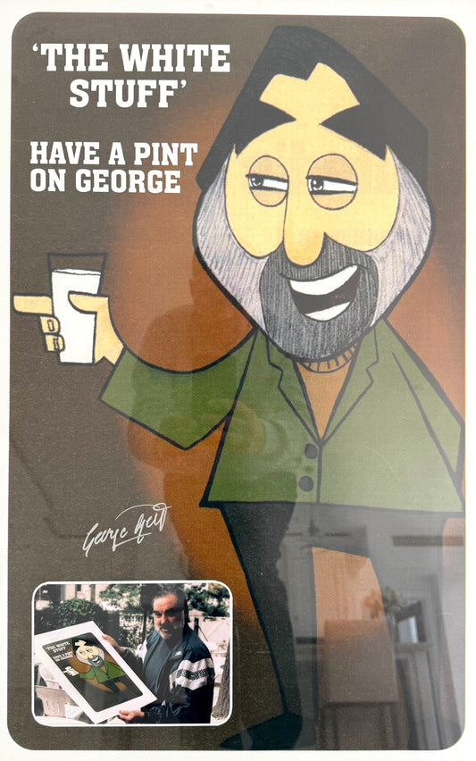 George Best, Manchester United Legend, Stunning Hand Signed Poster Presentation & COA