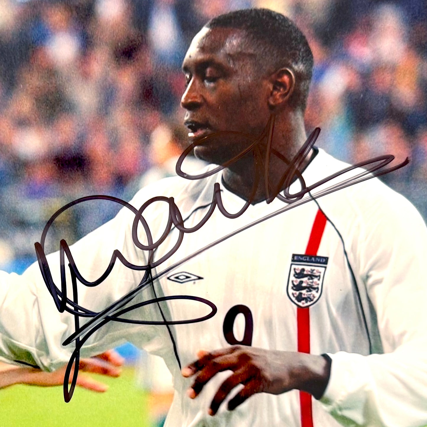 Paul Scholes, Emile Heskey, Manchester United/Leicester City, England Hand Signed Photo & COA