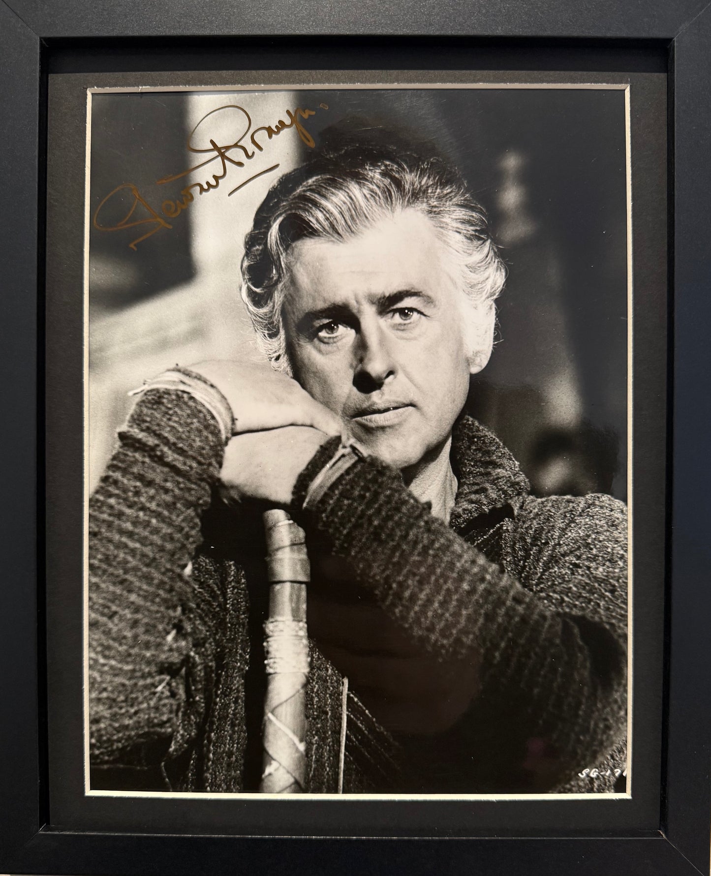 Stewart Granger Hand Signed Publicity Photo (Framed 24cm x 20cm) With COA