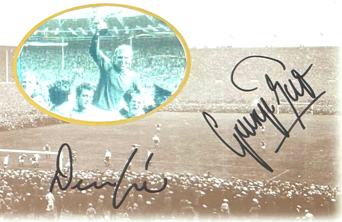 George Best, Denis Law, Manchester United Legends, Stunning Hand Signed FDC Presentation & COA