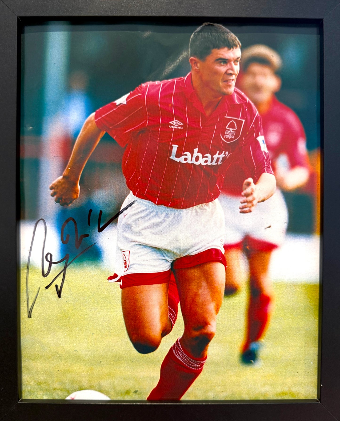Roy Keane, Notts Forest, Manchester United Legend, Hand Signed Framed Photo & COA