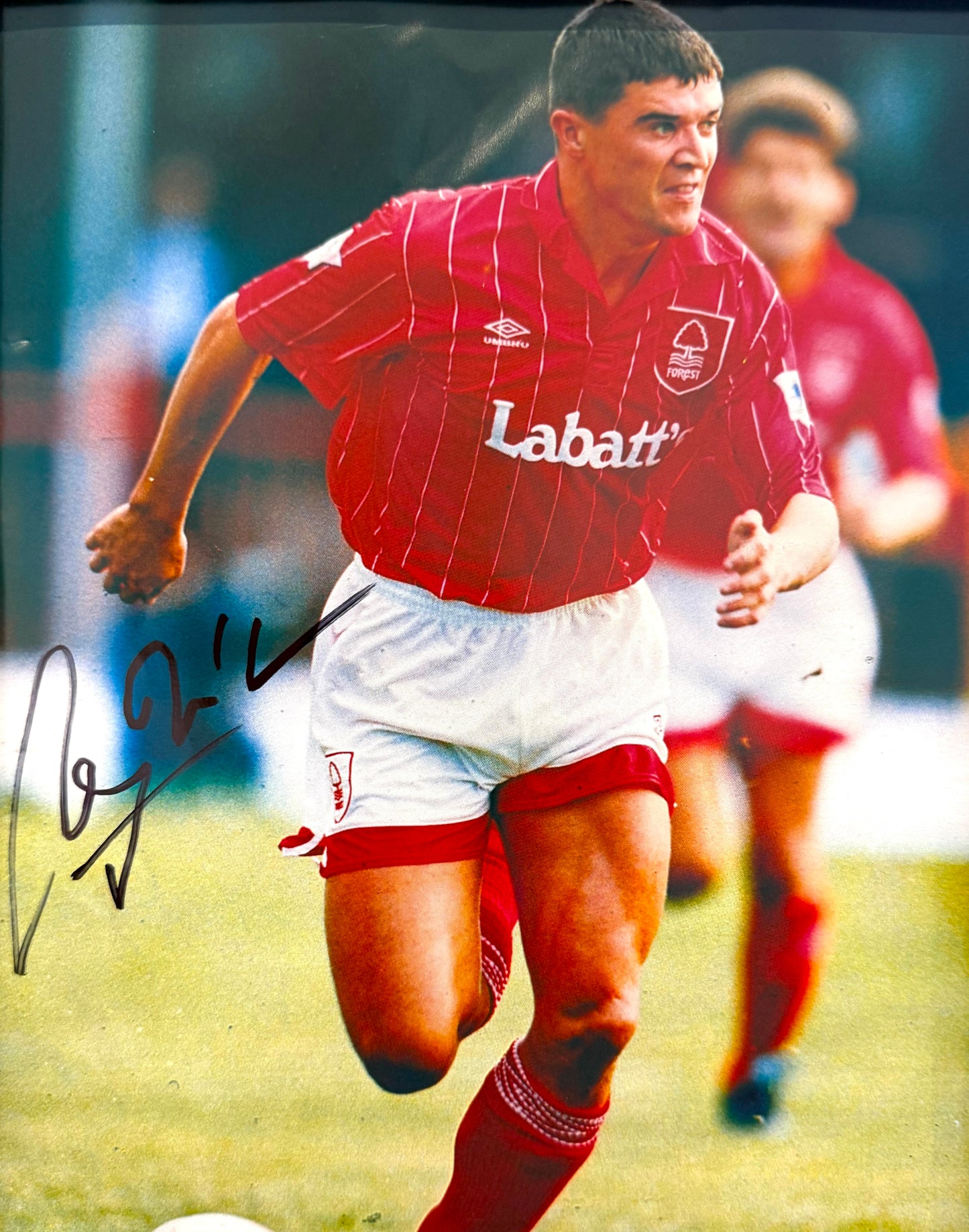 Roy Keane, Notts Forest, Manchester United Legend, Hand Signed Framed Photo & COA