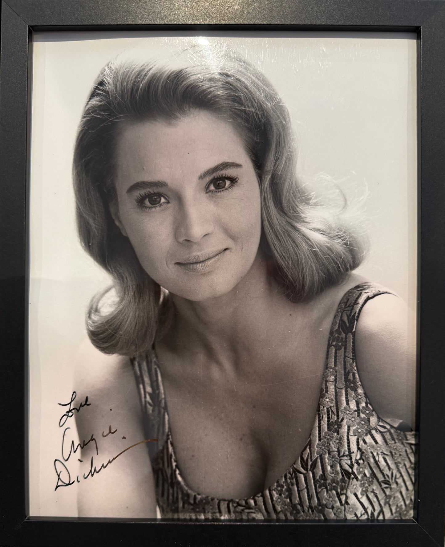 Angie Dickinson, Famous Actress, Hand Signed Original Framed Publicity Photo With COA