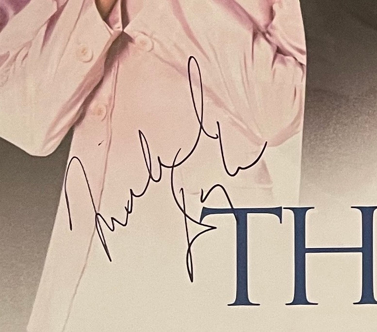 MICHAEL DOUGLAS HAND SIGNED FULL SIZE CINEMA POSTER THE 'IN-LAWS' WITH COA