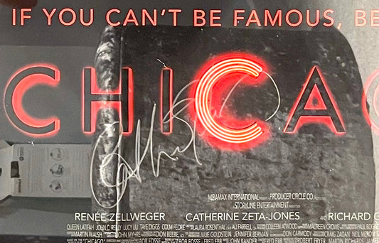 Catherine Zeta Jones Hand Signed Original Chicago Film Poster & COA