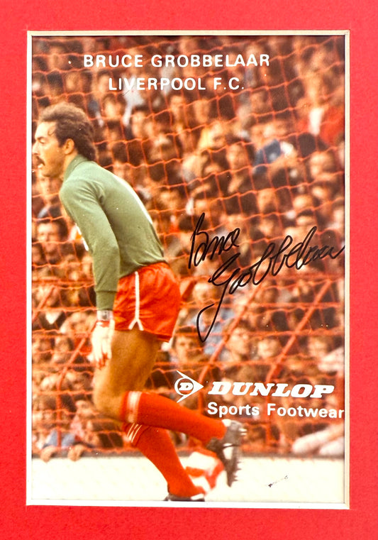 Bruce Grobbelaar, Liverpool Legend, Hand Signed Publicity Card With COA