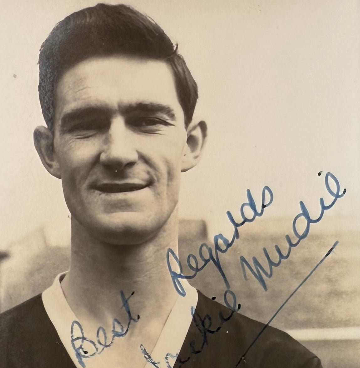 Jack Mudie, Blackpool Legend, Hand Signed Postcard Photo With COA