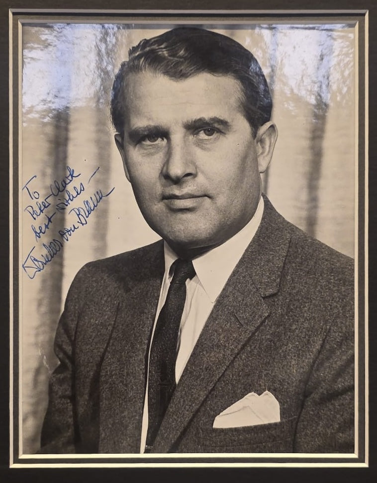 Wernher Von Braun, German-American Rocket, Space Scientist, Hand Signed Photo Presentation & COA