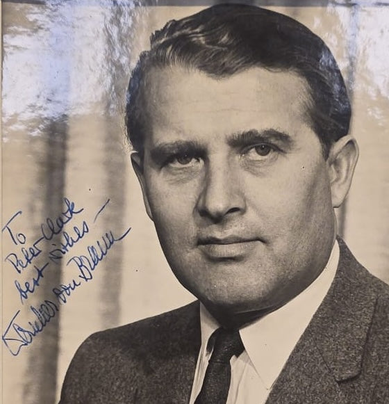 Wernher Von Braun, German-American Rocket, Space Scientist, Hand Signed Photo Presentation & COA