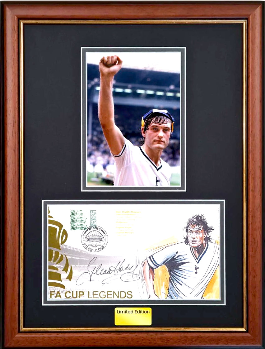 Glenn Hoddle, Spurs Legend, Hand Signed Framed First Day Cover With COA