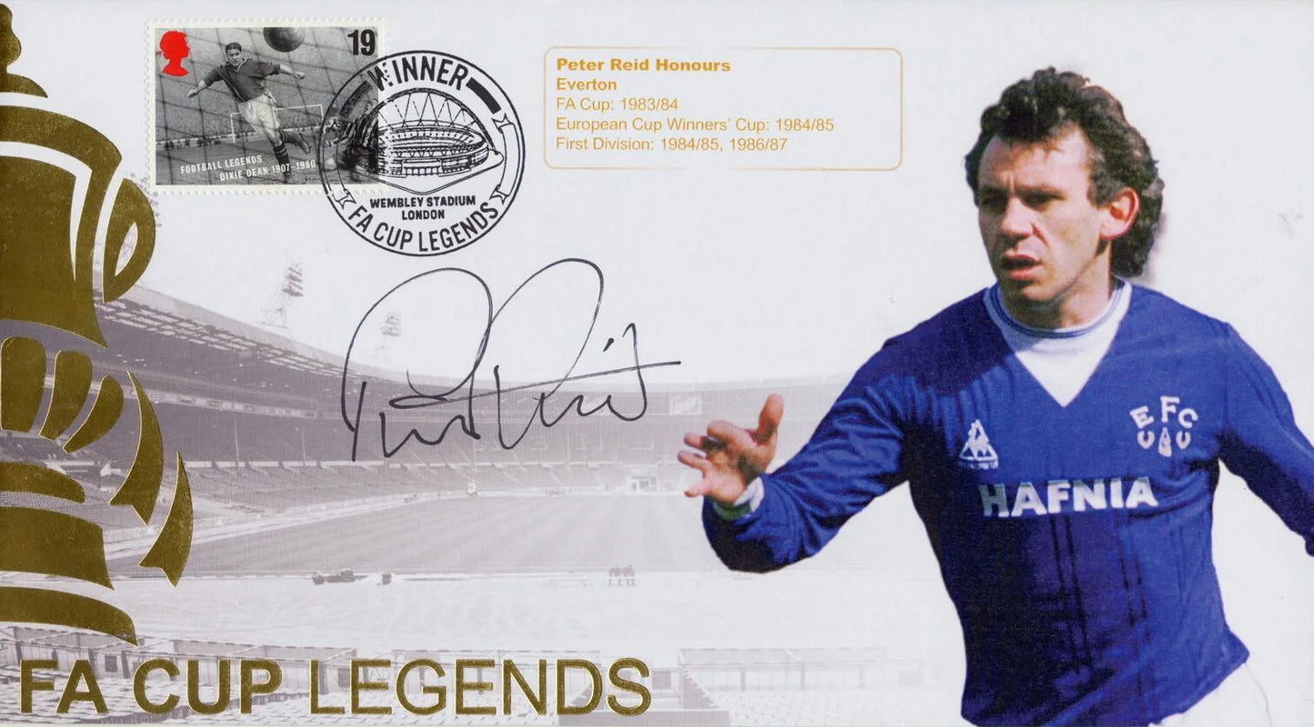 Peter Reid, Everton Legend, Hand Signed First Day Cover (FDC) With COA