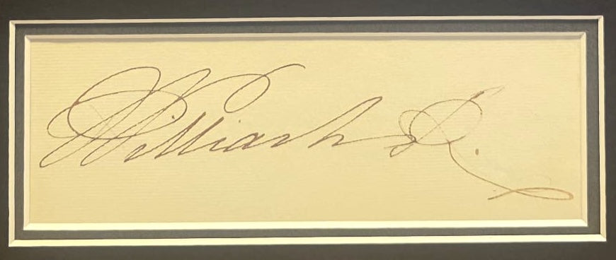 King William IV Of United Kingdom And Ireland, Hand Signed Card With COA