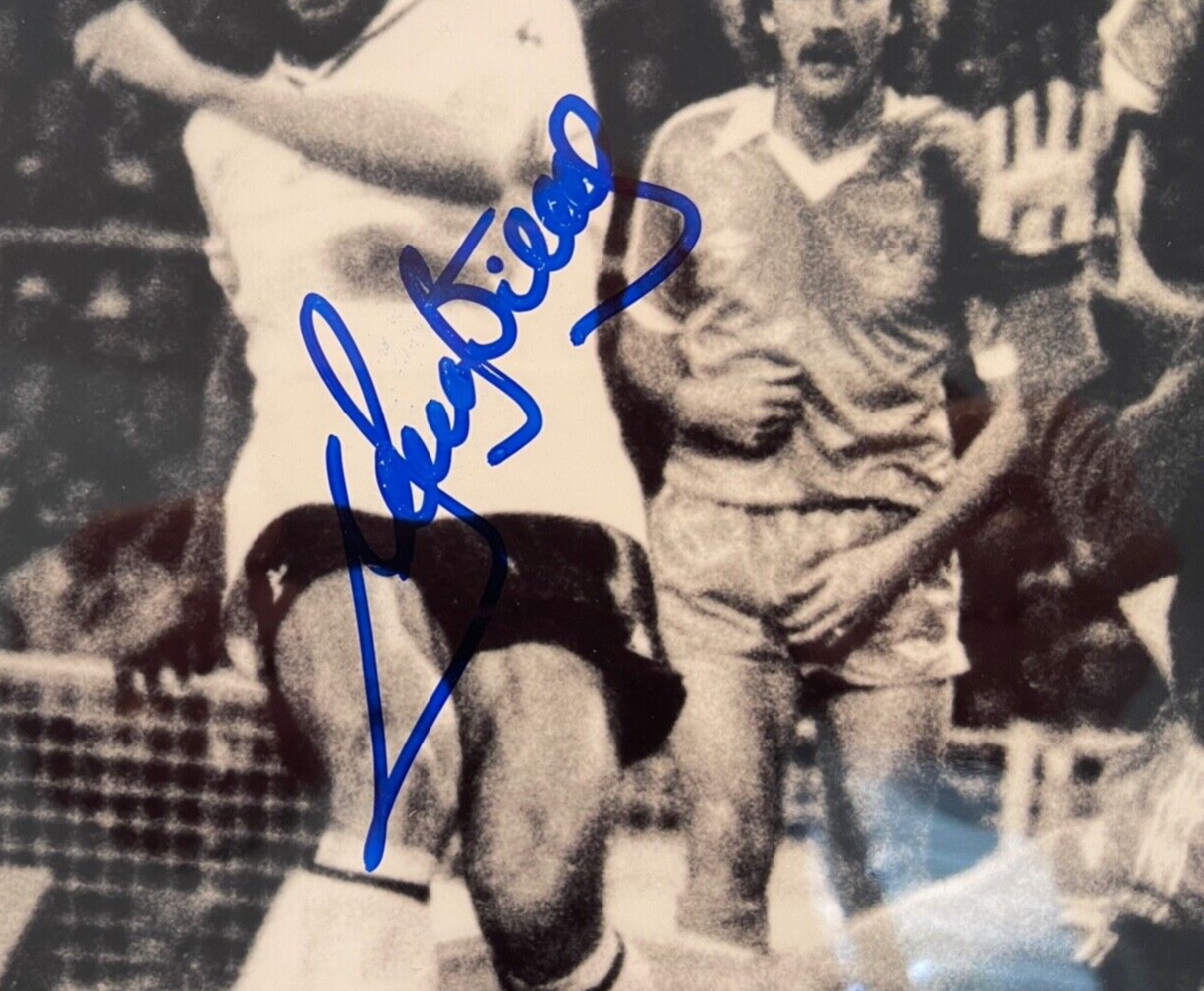 RICKY VILLA SPURS LEGEND HAND SIGNED FRAMED PHOTO WITH AFTAL COA