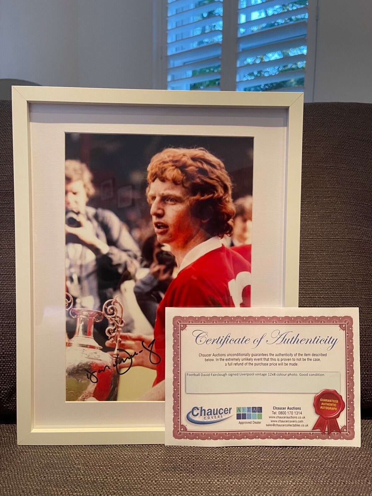 DAVID FAIRCLOUGH 'SUPERSUB' LIVERPOOL FC LEGEND HAND SIGNED PHOTO WITH COA