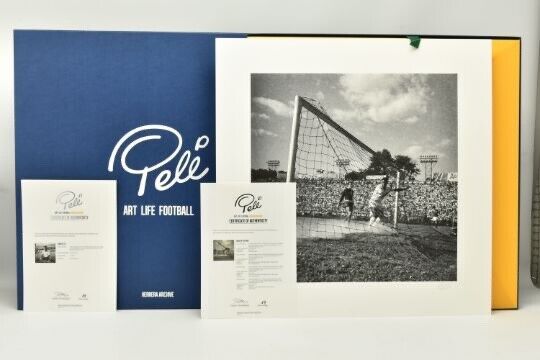 PELE VERY LIMITED EDITION 8 INDIVIDUAL HAND SIGNED PHOTO/PRINT COLLECTION