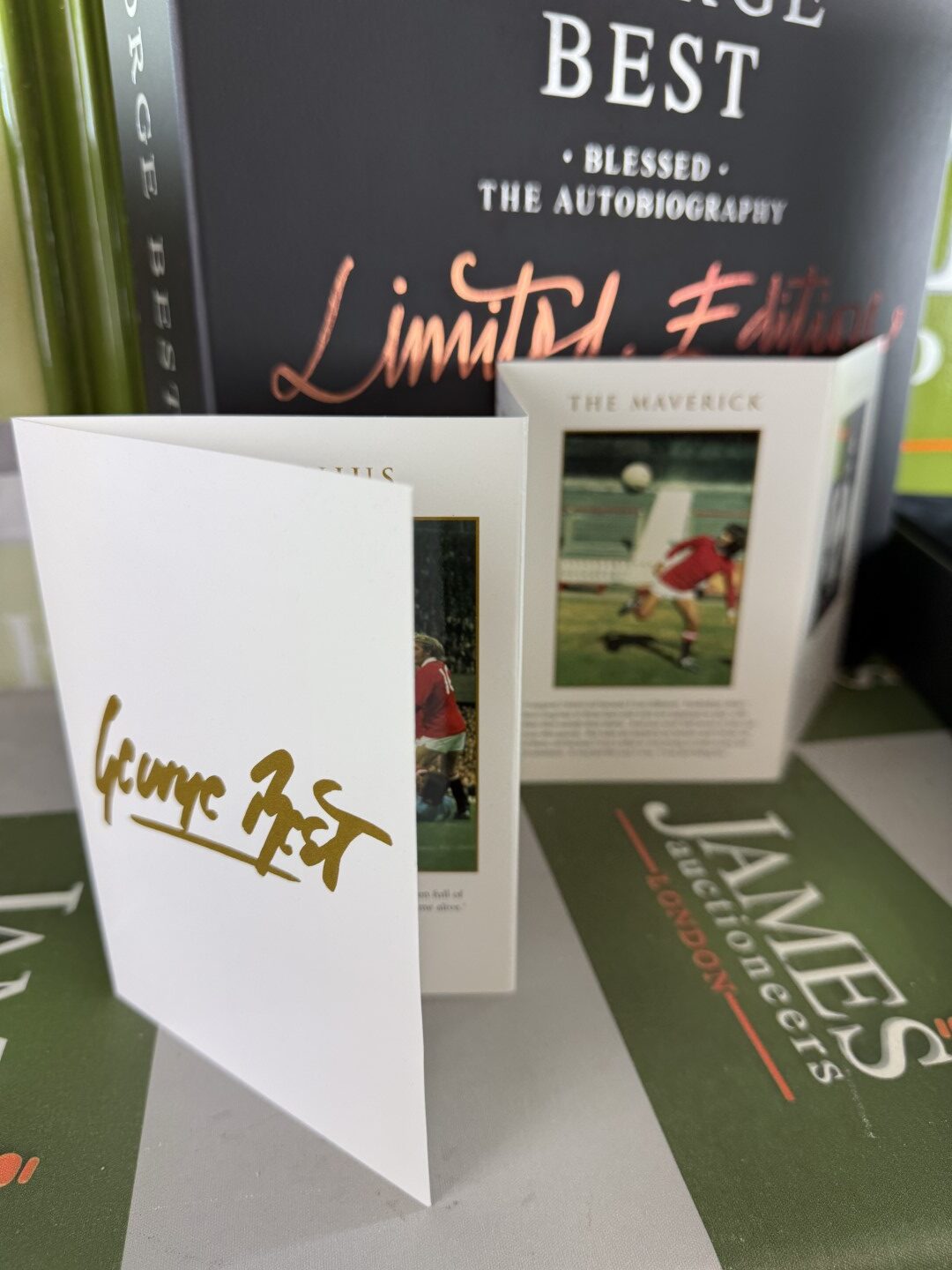 George Best Guaranteed Hand Signed Limited Edition 'Blessed’ Book, 640/1000, & COA