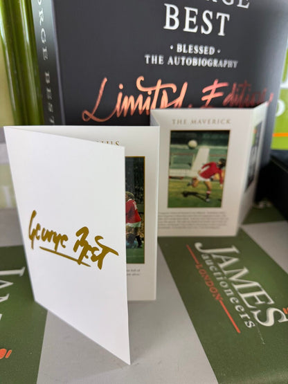 George Best Guaranteed Hand Signed Limited Edition 'Blessed’ Book, 640/1000, & COA