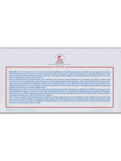 Peter Reid, Everton Legend, Hand Signed Framed First Day Cover (FDC) With COA