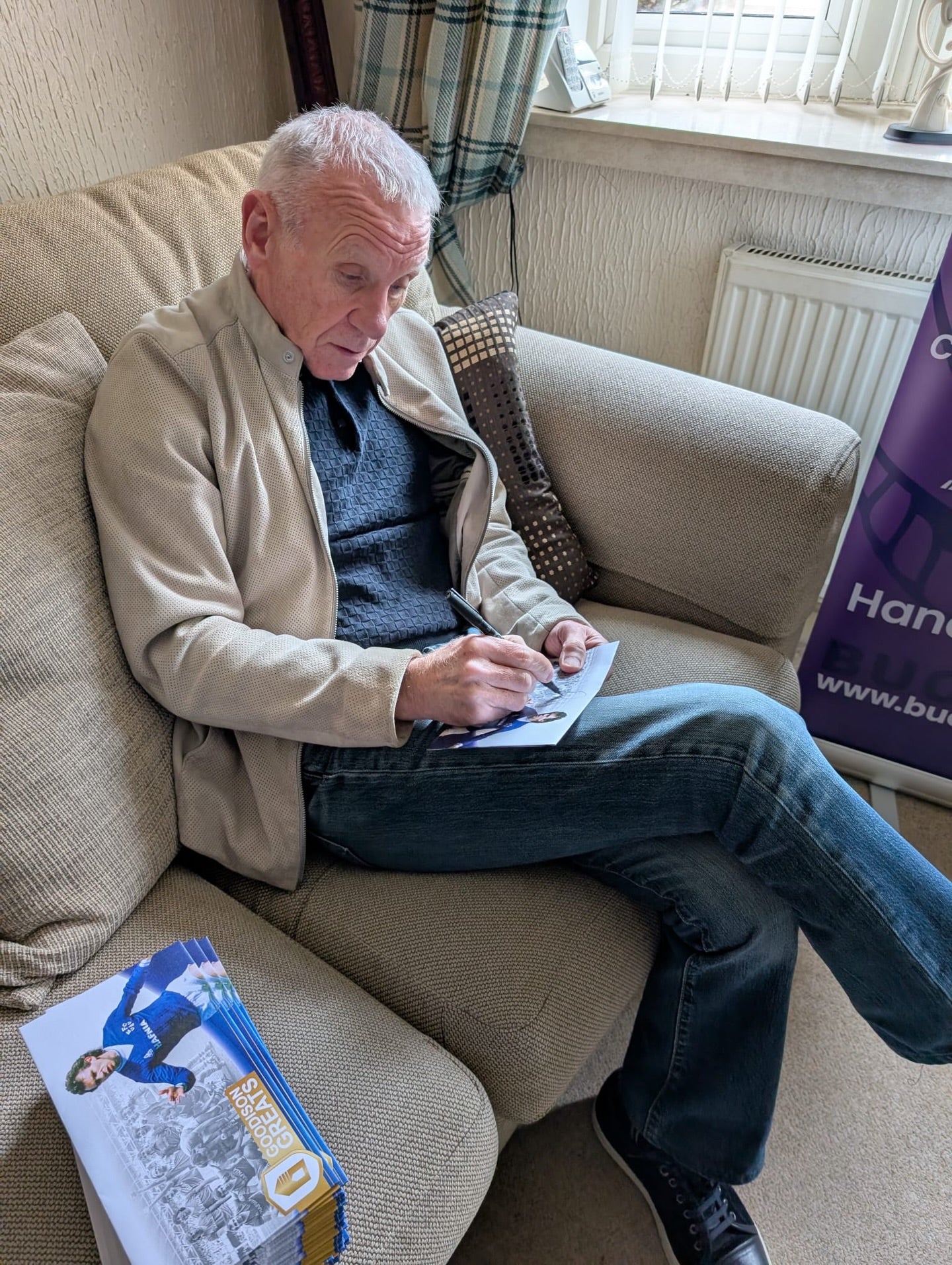 Peter Reid, Everton Legend, Hand Signed Framed First Day Cover (FDC) With COA