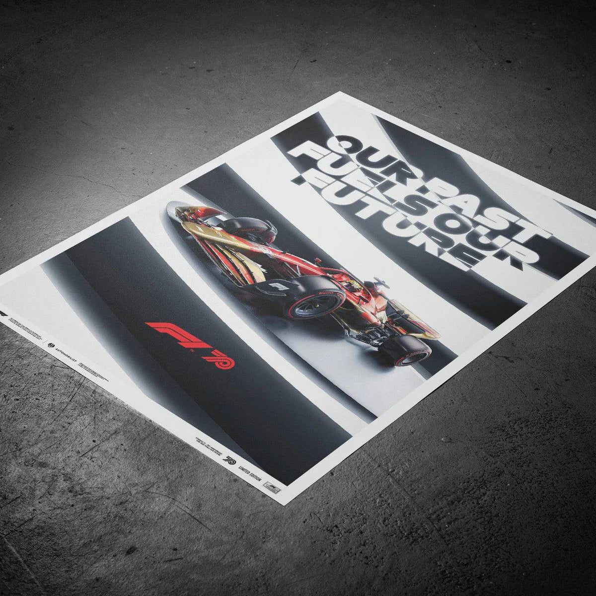 Official 70th Anniversary, Formula One, 70cm x 50cm Limited Edition Automobilist Poster