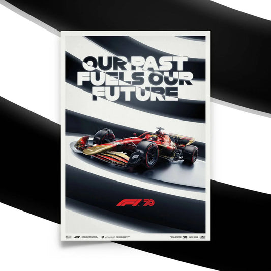 Official 70th Anniversary, Formula One, 70cm x 50cm Limited Edition Automobilist Poster