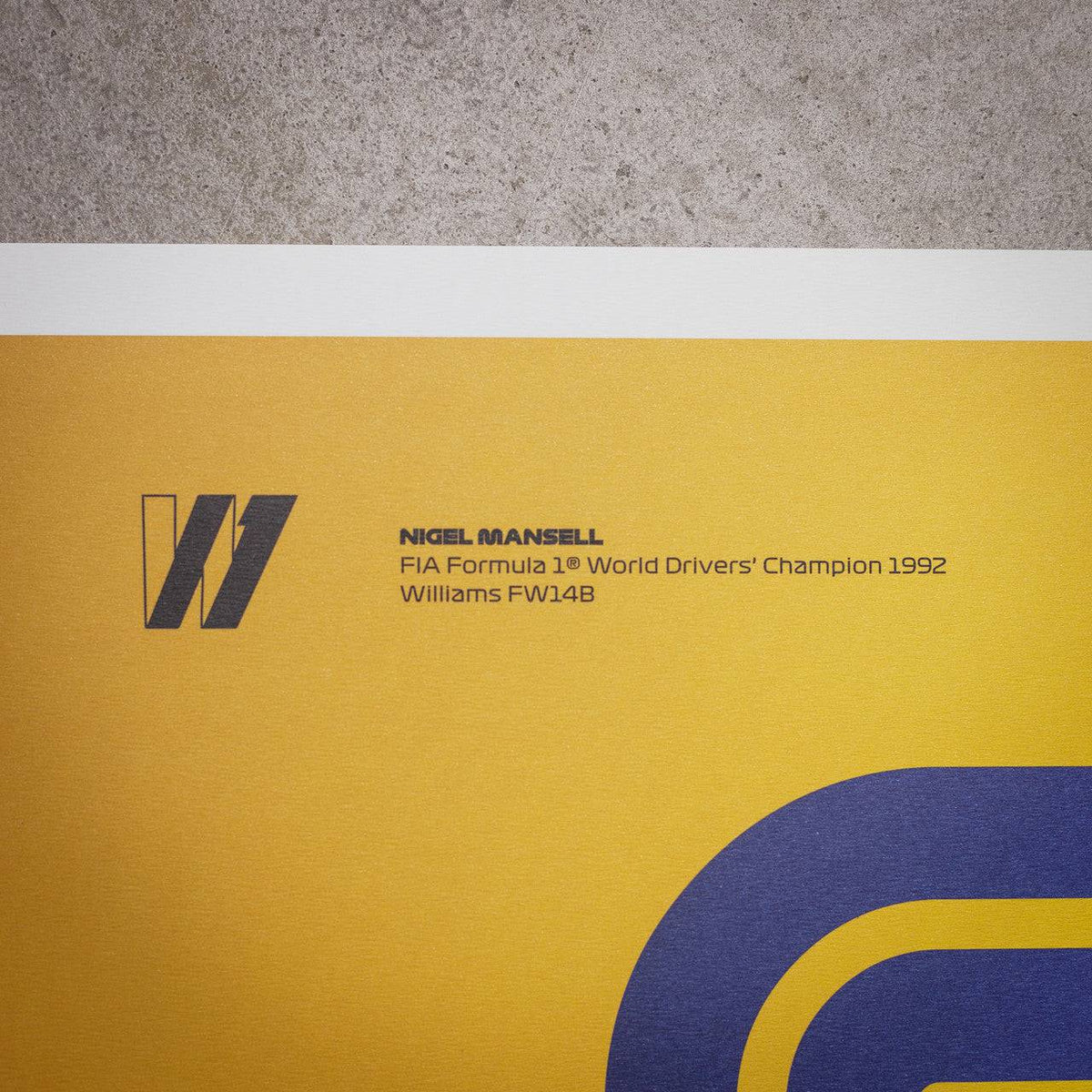 Nigel Mansell, Official Williams, Formula One, 70cm x 50cm Automobilist Poster
