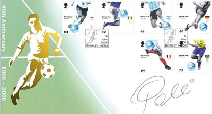 Pele - Hand Signed Framed 'Buckingham' FDC (First Day Cover) Presentation & COA