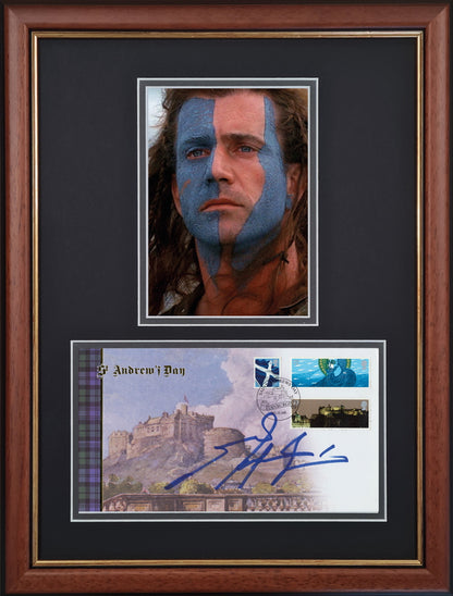 Mel Gibson, William Wallace, Braveheart, Hand Signed FDC Photo Presentation & COA