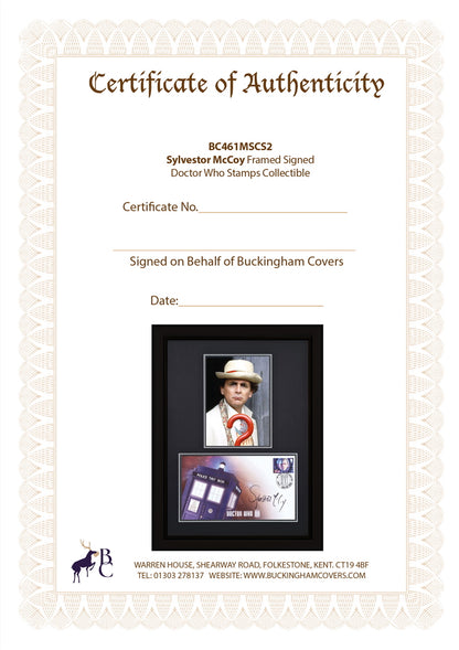 Sylvester McCoy, 'The Doctor' Hand Signed Original Doctor Who FDC & COA