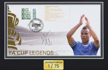 Ashley Cole, Chelsea Legend, Hand Signed Framed First Day Cover FDC & COA