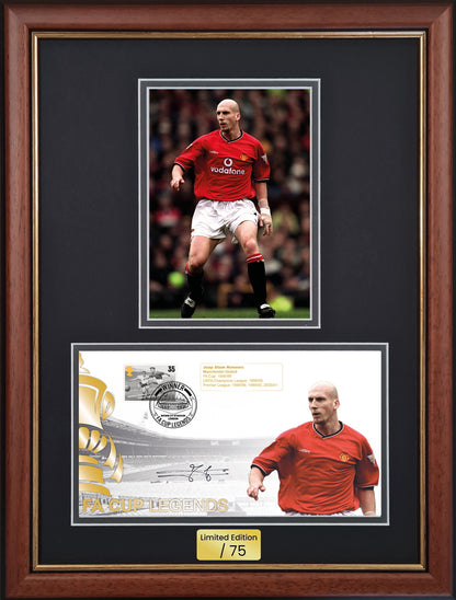 Jaap Stam, Manchester United Legend, Hand Signed Framed First Day Cover & COA