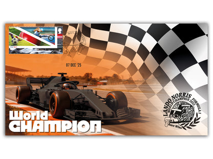 Lando Norris, F1 World Champion, Limited Edition First Day Cover (FDC)
