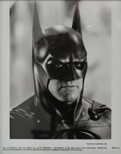 George Clooney, Hand Signed 'Batman' Official Publicity Framed 25cm x 20cm Photo With COA